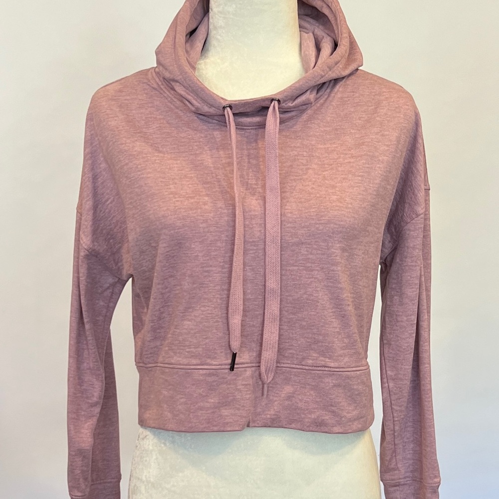 WLSS020 Marika Women's Pink Cropped Hoodie Top Size Small